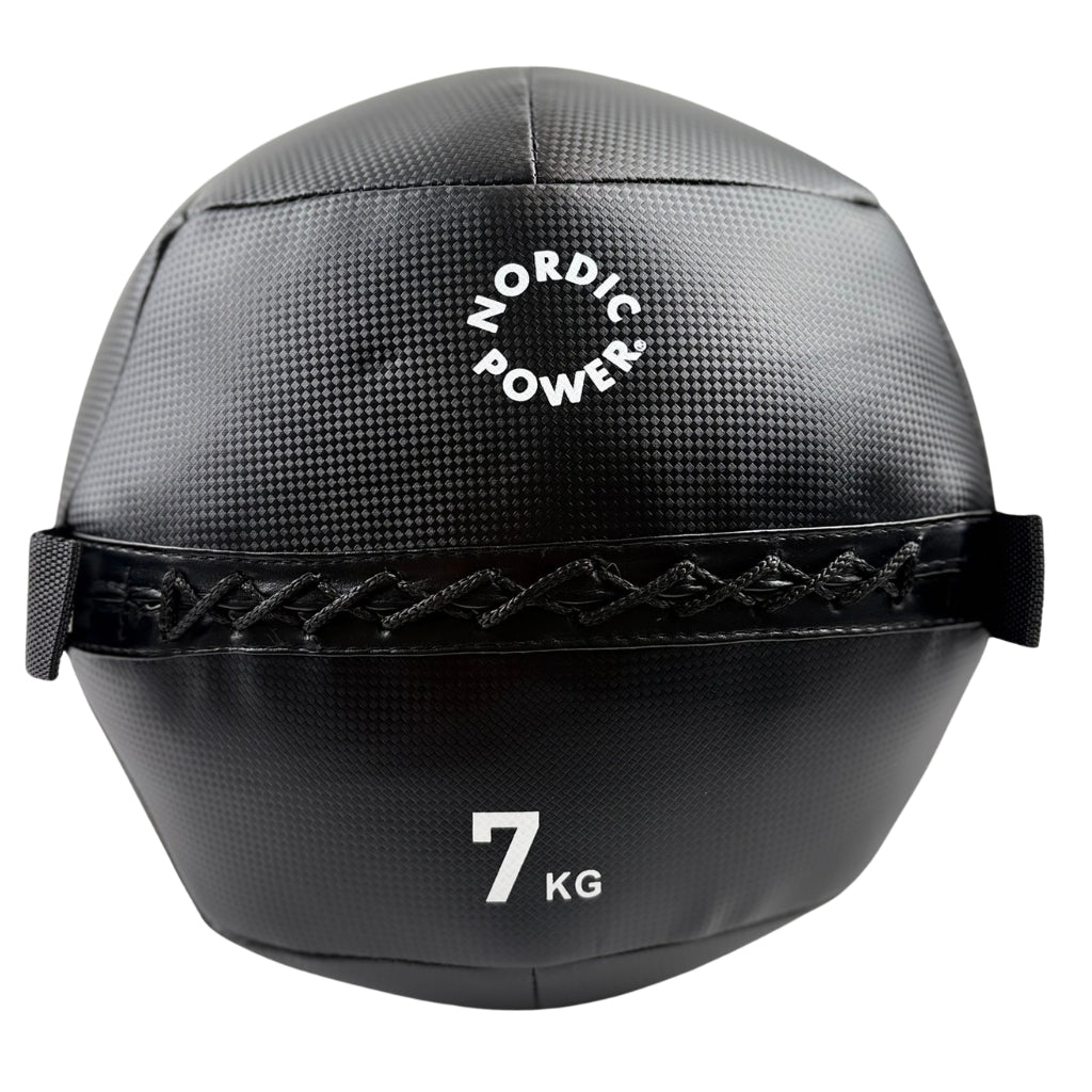 Wall Ball 7 kg, Sort - NORDIC POWER