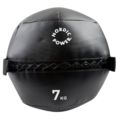 Wall Ball 7 kg, Sort - NORDIC POWER