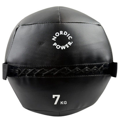 Wall Ball 7 kg, Sort - NORDIC POWER