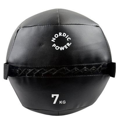Wall Ball 7 kg, Sort - NORDIC POWER