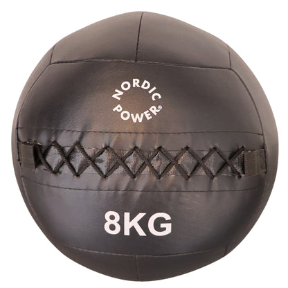 Wall Ball 8 kg, Sort - NORDIC POWER