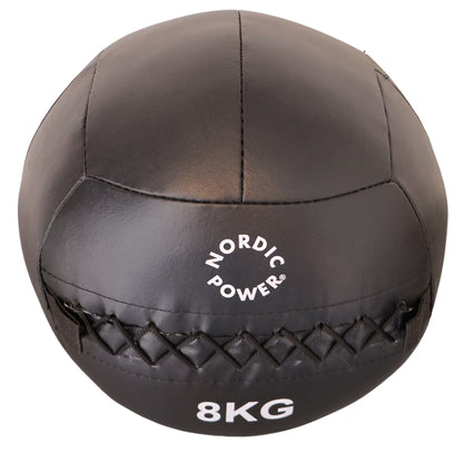 Wall Ball 8 kg, Sort - NORDIC POWER