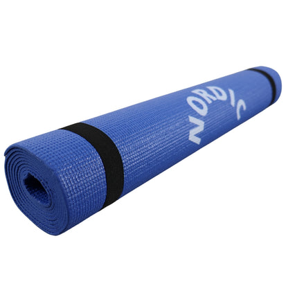 12 Stk. Yogamåtter, Blå 6 mm. NORDIC POWER