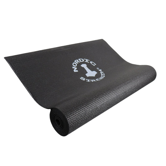 12 Stk. Yogamåtte Sort 4 mm - Tilbud