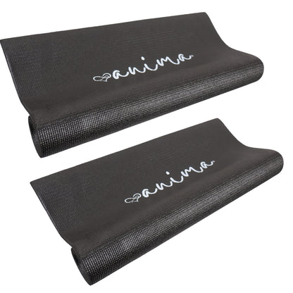 2 Stk. Yogamåtte Sort 3 mm - ANIMA