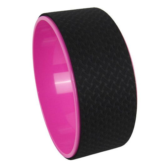 Yoga Wheel, Yogahjul Sort & Pink - Sommer Tilbud